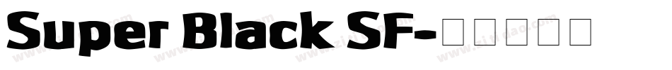 Super Black SF字体转换